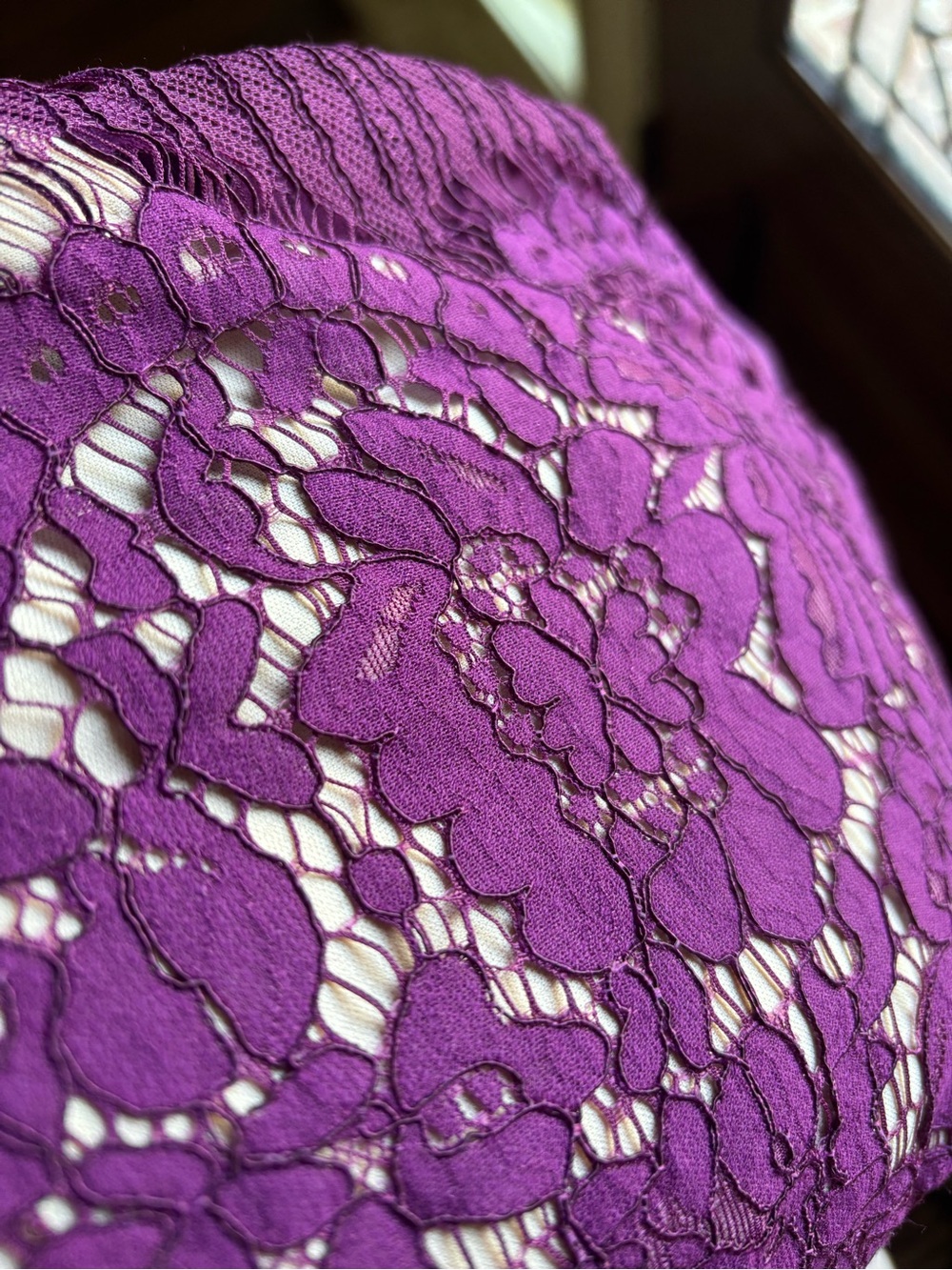 NWOT Lane Bryant Purple Lace Dress Sz 16 - Picture 10 of 10